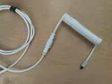 White Coiled Aviator Cable