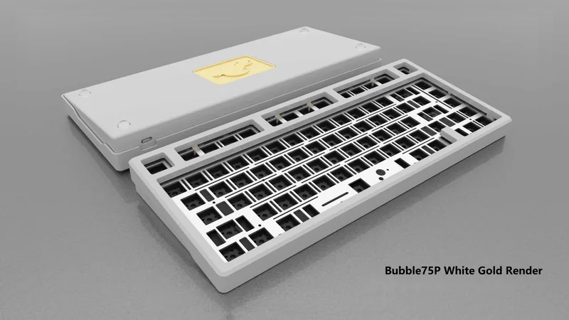 Bubble 75 White with Gold Weight