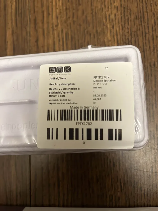 GMK Maroon ABS Keycap Set