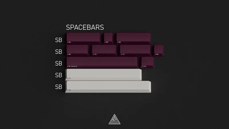 GMK Maroon ABS Keycap Set