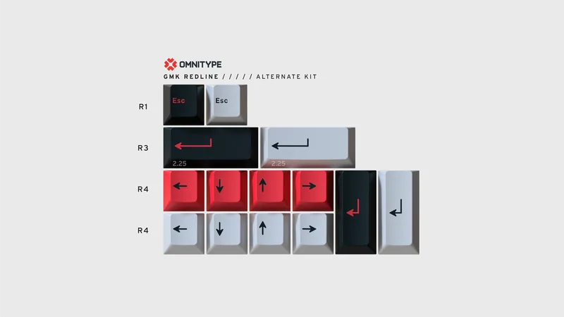 GMK Redline base kit + extra keys