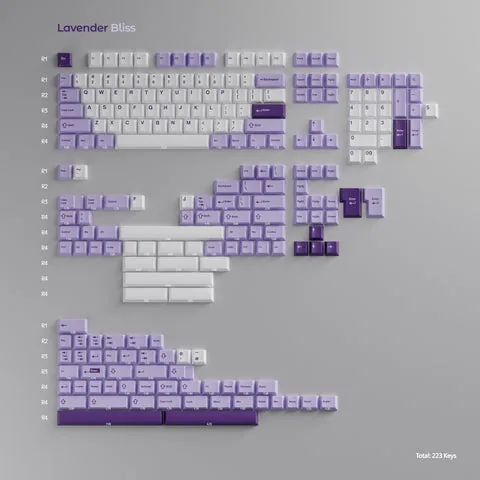 Wuque Studio Lavender Bliss Keycaps Set