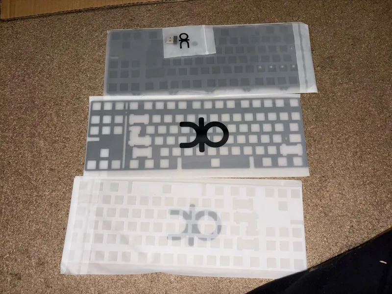 QK80 with 2 plates - Navy | WK | Tri-mode (New)