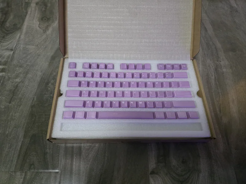 Purple Ceramic Keycap Set V2