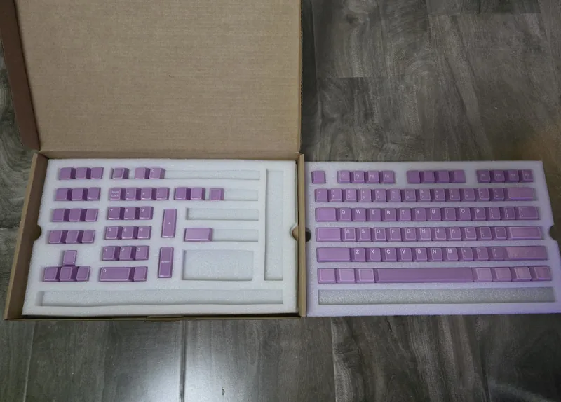 Purple Ceramic Keycap Set V2