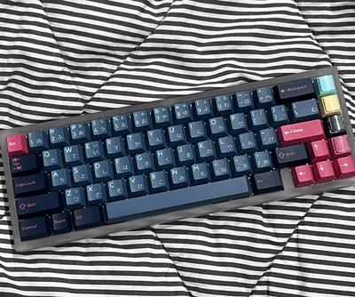 Ciel 65 custom keyboard with Red Jacket switches and PBTfans Kabuki-Cho keycaps